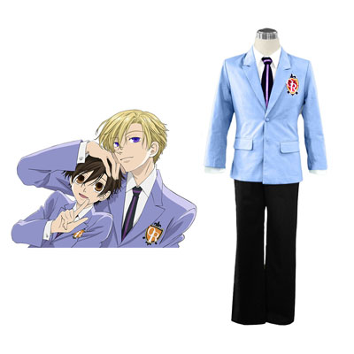 Déguisement Costume Carnaval Cosplay Ouran High School Host Club Male Uniforms Blue
