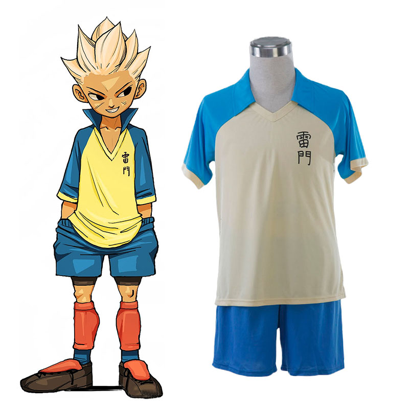 Inazuma Eleven Raimon Summer Soccer Jersey 1ST Cosplay Costumes