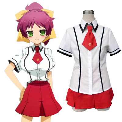 Déguisement Costume Carnaval Cosplay Baka and Test Female Summer Uniforme scolaire