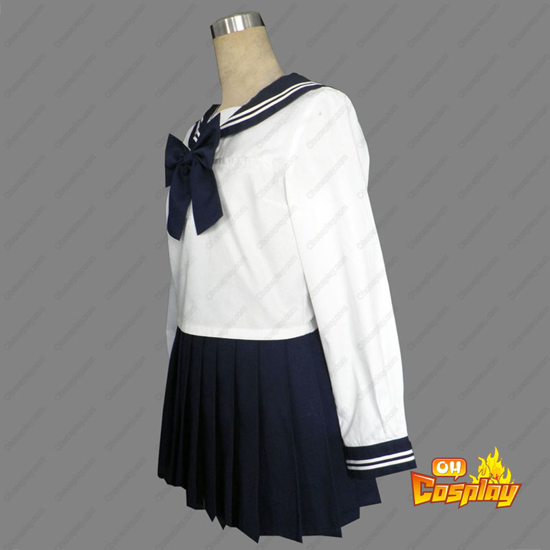 Long Sleeves Sailor Uniform 9 Cosplay Kostym