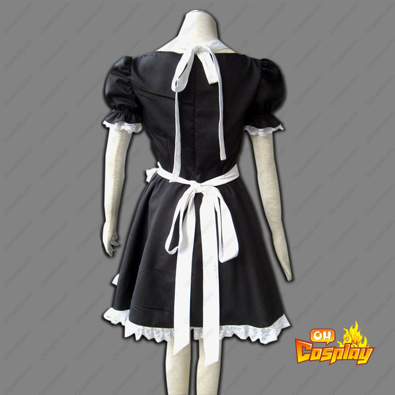 Maid Uniform 2 čierna Winged Angle Cosplay Kostýmy