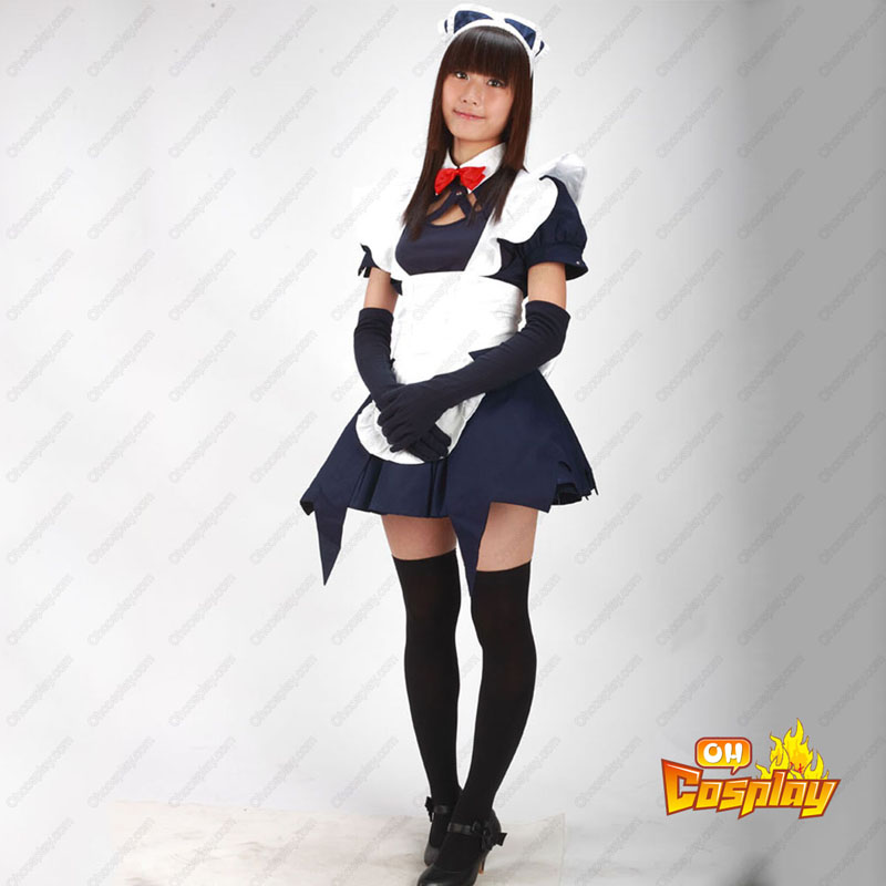 Blå Maid Uniform 12 Cosplay Kostym