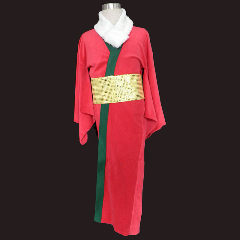 Vermelho Natal Kimono 1 Traje Cosplay