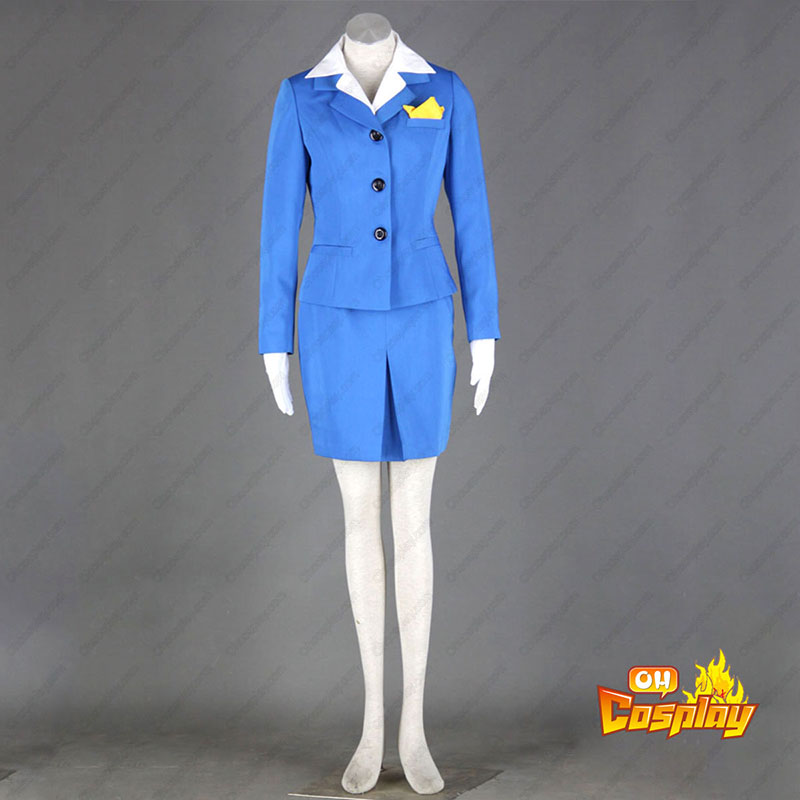 Luftfart Uniform Culture Värdinna 1 Cosplay Kostym