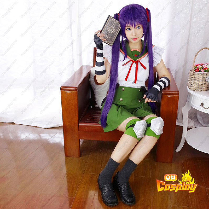 School-Live! Ebisuzawa Kurumi 1 Green Sailor Κοστούμια cosplay