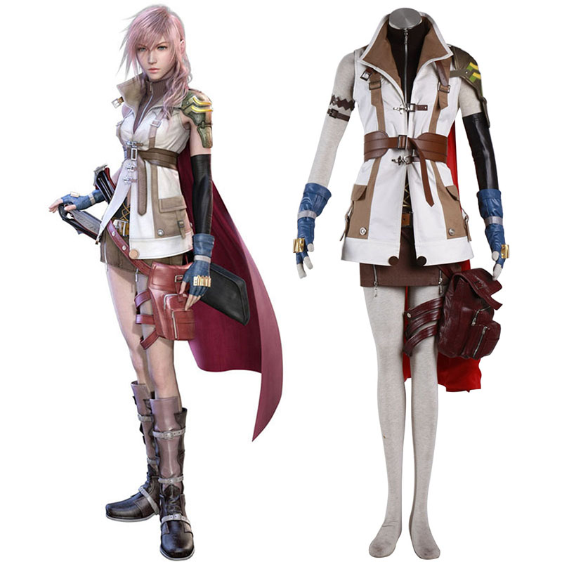 Final Fantasy XIII Lightning 1 Cosplay Kostym