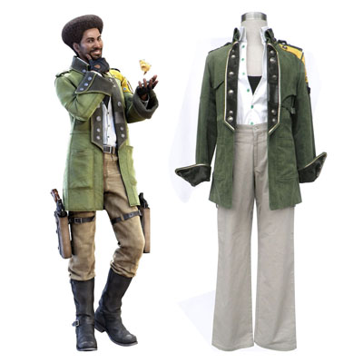 Final Fantasy XIII Sazh Katzroy 1ST Cosplay Costumes Deluxe Edition