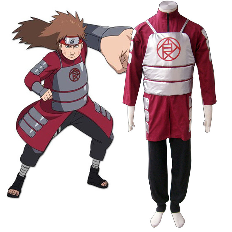 Details about   Akimichi Choji Red Second Generation Full Set Cosplay Costume 