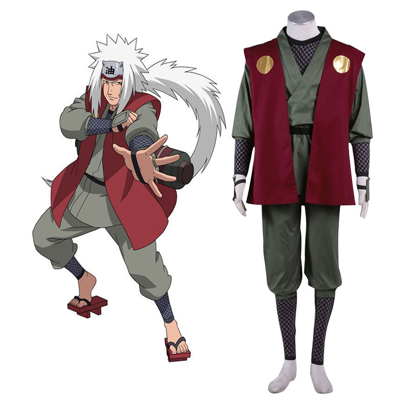 Naruto Jiraiya 1 Cosplay Kostym