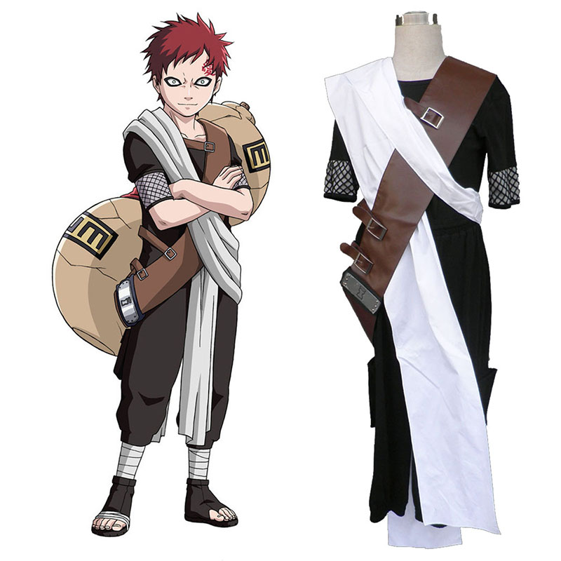 Naruto Gaara 1 Cosplay Kostymer