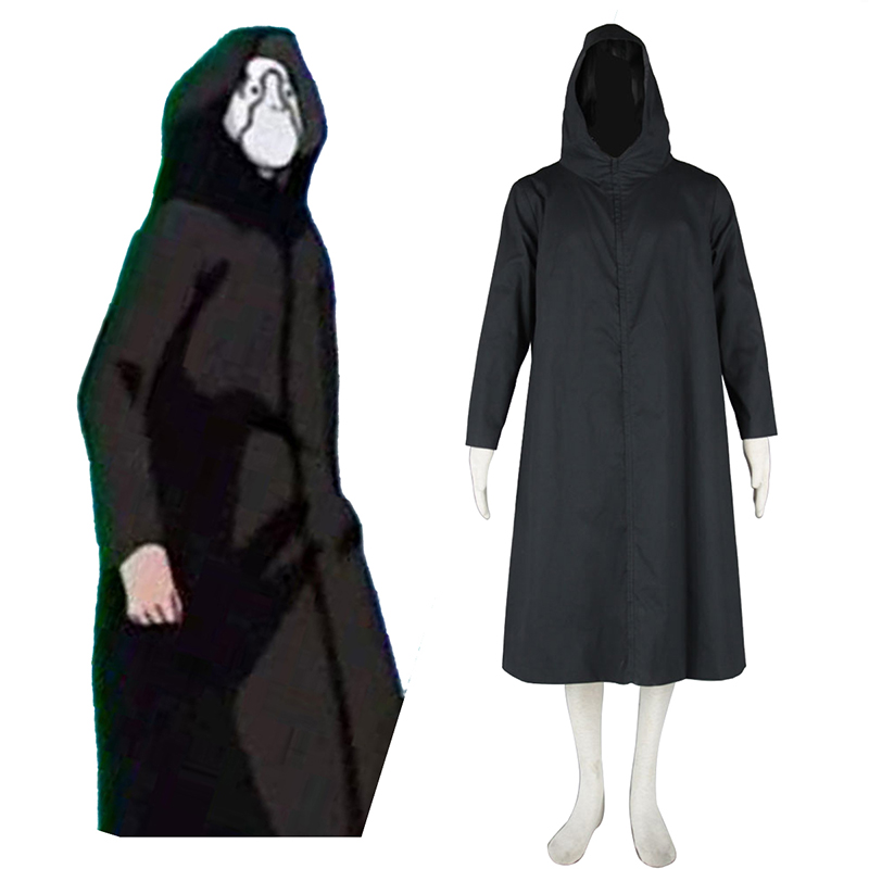 Naruto ANBU Cloak 2 Svart Cosplay Kostym