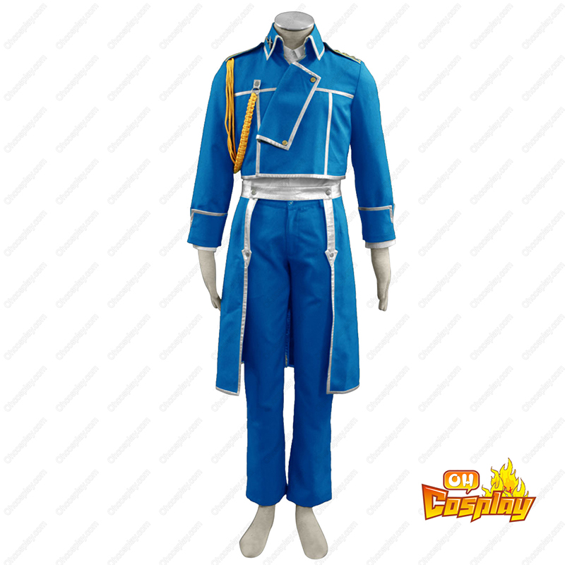 Fullmetal Alchemist Male Military Uniform Cosplay Kostymer