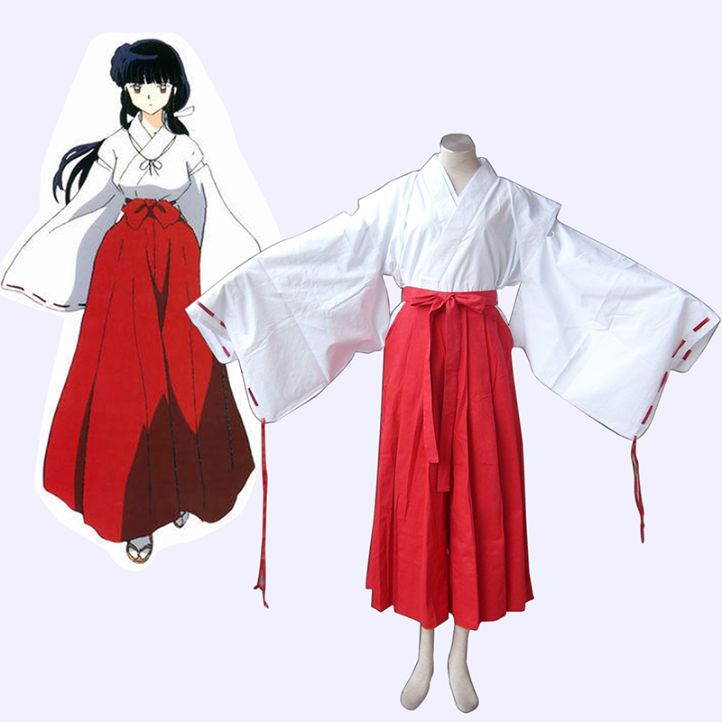 Inuyasha Kikyou Miko Cosplay Kostymer