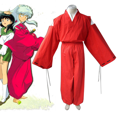 Inuyasha Red Inuyasha Kimono Cosplay Costumes Deluxe Edition