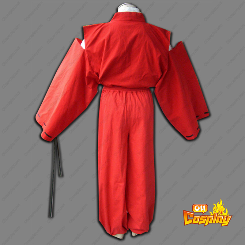 Inuyasha Röd Inuyasha Kimono Cosplay Kostym