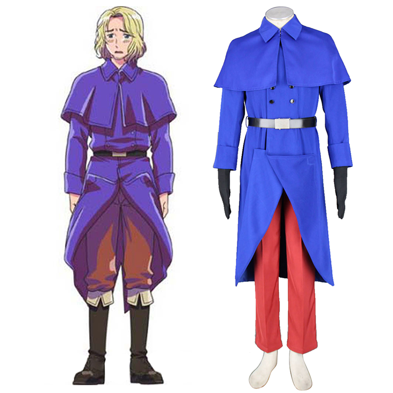 Axis Powers Hetalia France Francis Bonnefeuille 1 Cosplay Kostym
