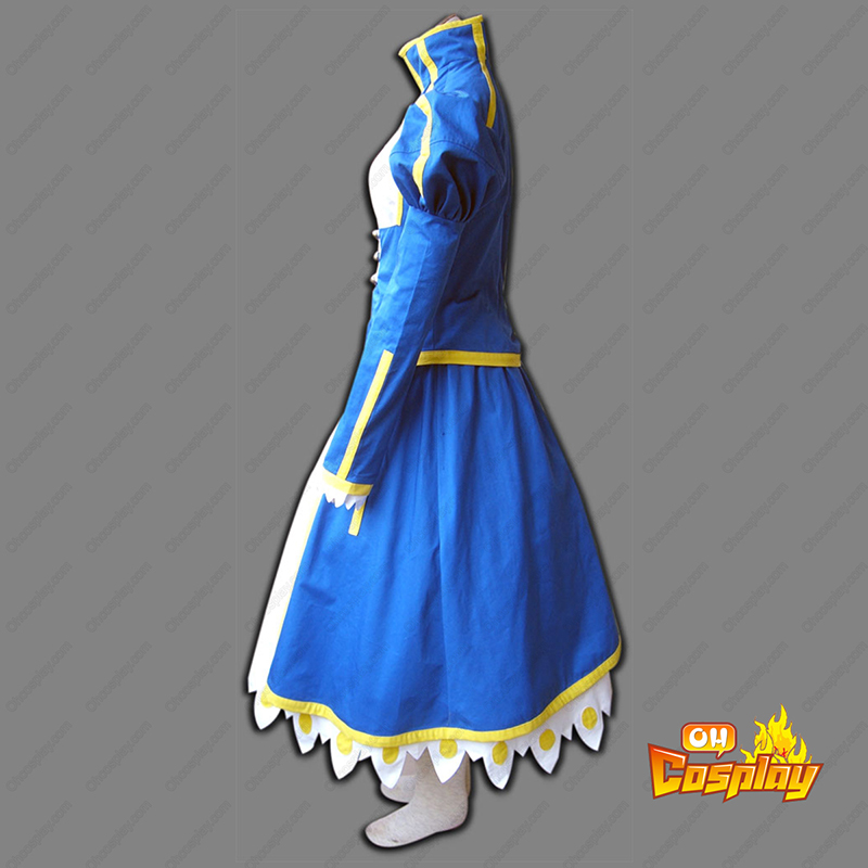 The Holy Grail War Saber 1 Azul Traje Cosplay