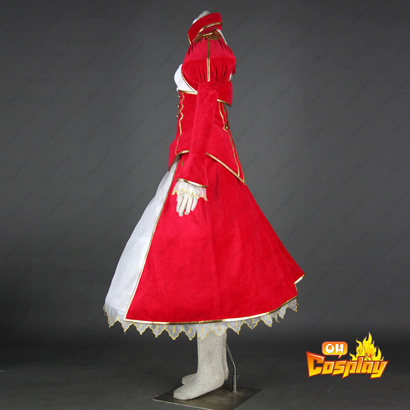The Holy Grail War Saber 2 червен Cosplay костюми