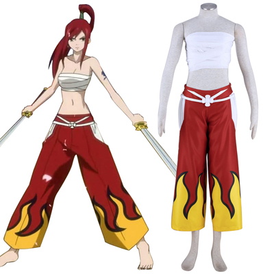 Fairy Tail Erza Scarlet 1ST Cosplay Costumes Deluxe Edition