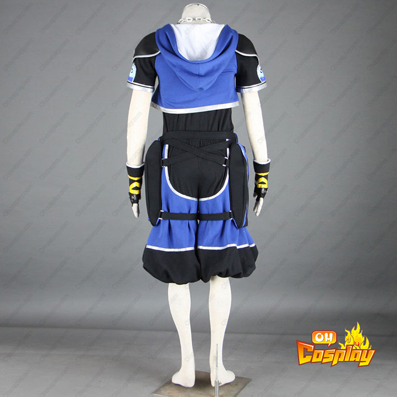 Kingdom Hearts Sora 2 Blå Cosplay Kostymer