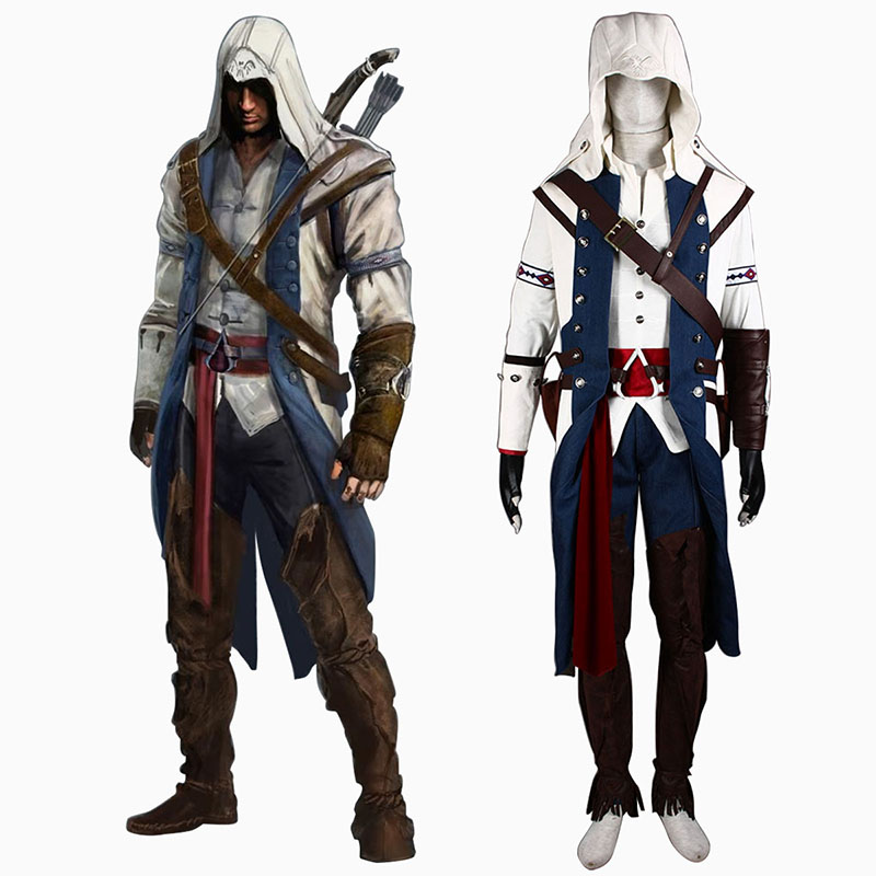 Assassin\'s Creed III Assassin 8 Traje Cosplay