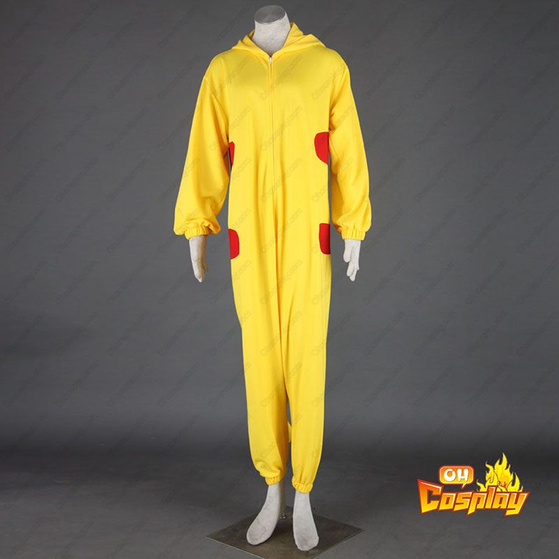 Pokémon Pikachu Pajamas 1 Cosplay Kostym