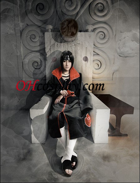Naruto Akatsuki Itachi Uchiha делукс мъже Cosplay костюм