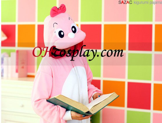 Rosa Dinosaur Dolly Kigurumi kostyme pyjamas 