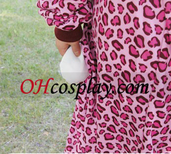 Розовый леопард Kitty Кигуруми костюм Пижама 