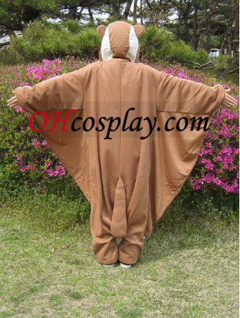 Flying Squirrel Kigurumi Kostym Pyjamas