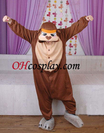 Gorilla Kostüm Kigurumi Schlafanzug