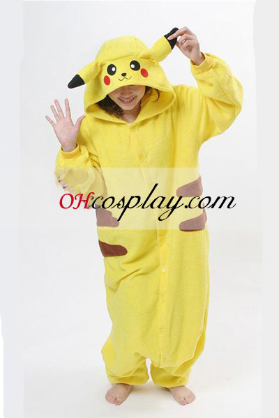 Pikachu Kigurumi Dia das Bruxas trajes Pijamas