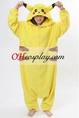 Kigurumi Pikachu Halloween asu pyjamat 