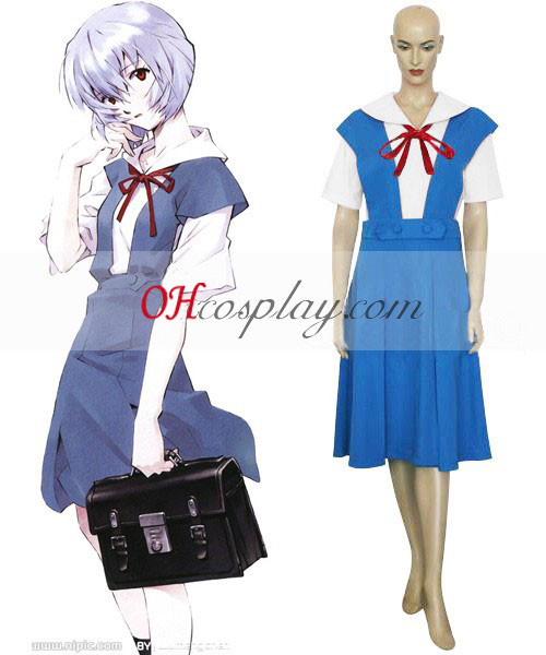 Neon Genesis Evangelion Rei Ayanami Uniform udklædning Kostume