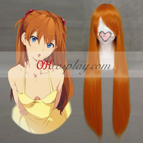 Neon Genesis Evangelion Asuka Langley Soryu Cosplay parrucca arancione