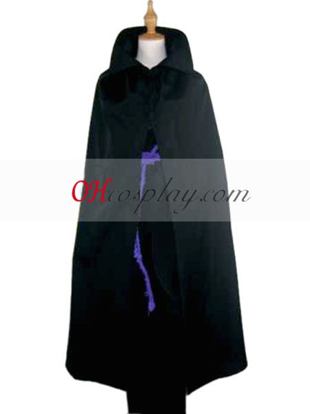 Naruto Shippuuden Uchiha Sasuke Black Cloak Cosplay Costume