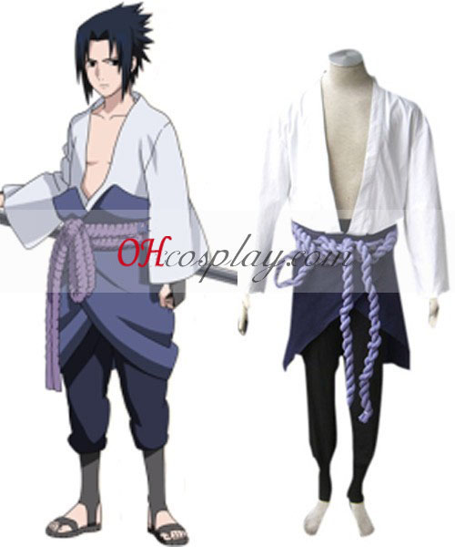 Naruto Shippuuden Uchiha Sasuke 3 Cosplay kostyme