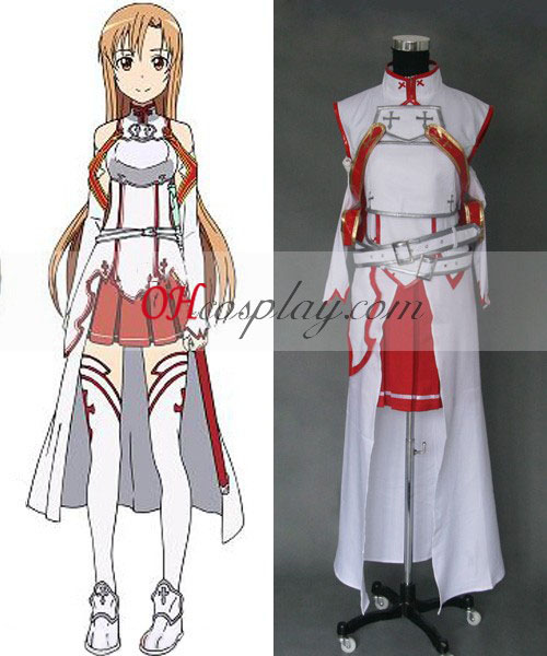 Меч искусства Asuna онлайн анимэ Yuuki костюм