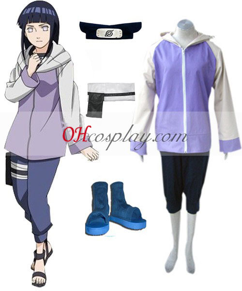 Animesarjan fanit pääsevät nauttimaan värikkäästi toteutetuista hahmoista Naruto Shippuden Cosplay asu asetettu Hyugan