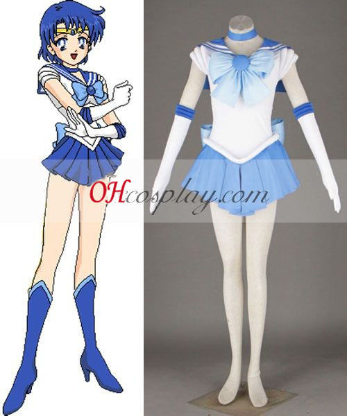 Sailor Moon Ami Mizuno (Sailor Mercury) Cosplay Kostym