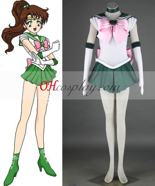 Sailor Moon Makoto Kino (Sailor Jupiter) Cosplay Kostuum