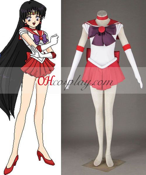 Sailor moon Rei Hino (Sailor Marte) Cosplay Traje