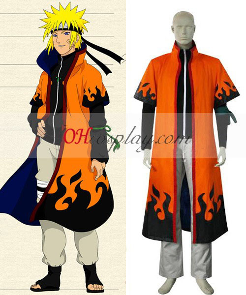 Naruto Uzumaki Naruto negyedik Hokage Cosplay öltözetben
