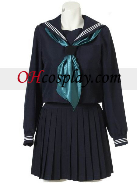 Lange ærmer Sailor Uniform udklædning Kostume