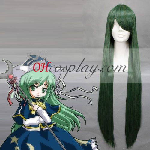 Touhou Project Mima Verde Escuro Cosplay peruca