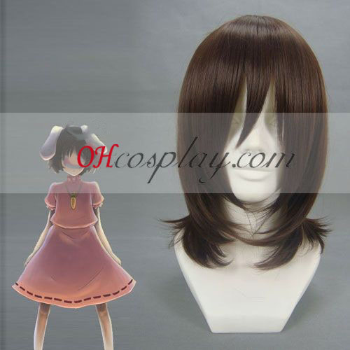 Touhou Project Inaba Tewi Brown Cosplay Wig