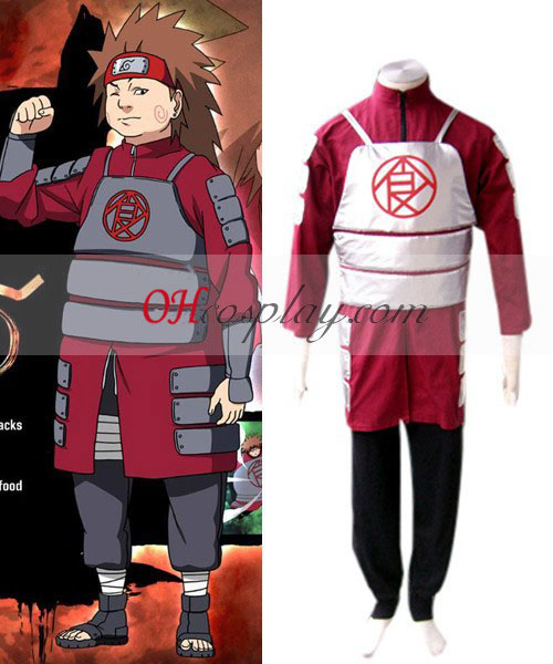 Naruto Shippuden Choji Akimichi Cosplay öltözetben