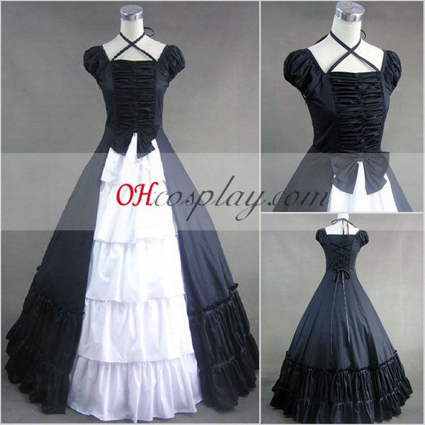 Sapphire Blue Sleeveless Gothic Lolita Dress