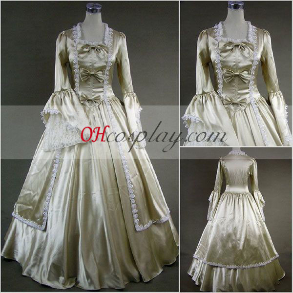 Silvery Long Sleeve Gothic Lolita Dress