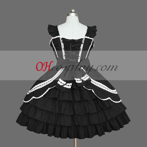 Zwarte Gothic Lolita Dress